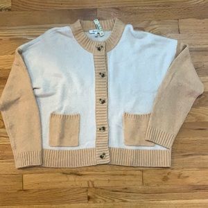Madewell color block cardigan sweater